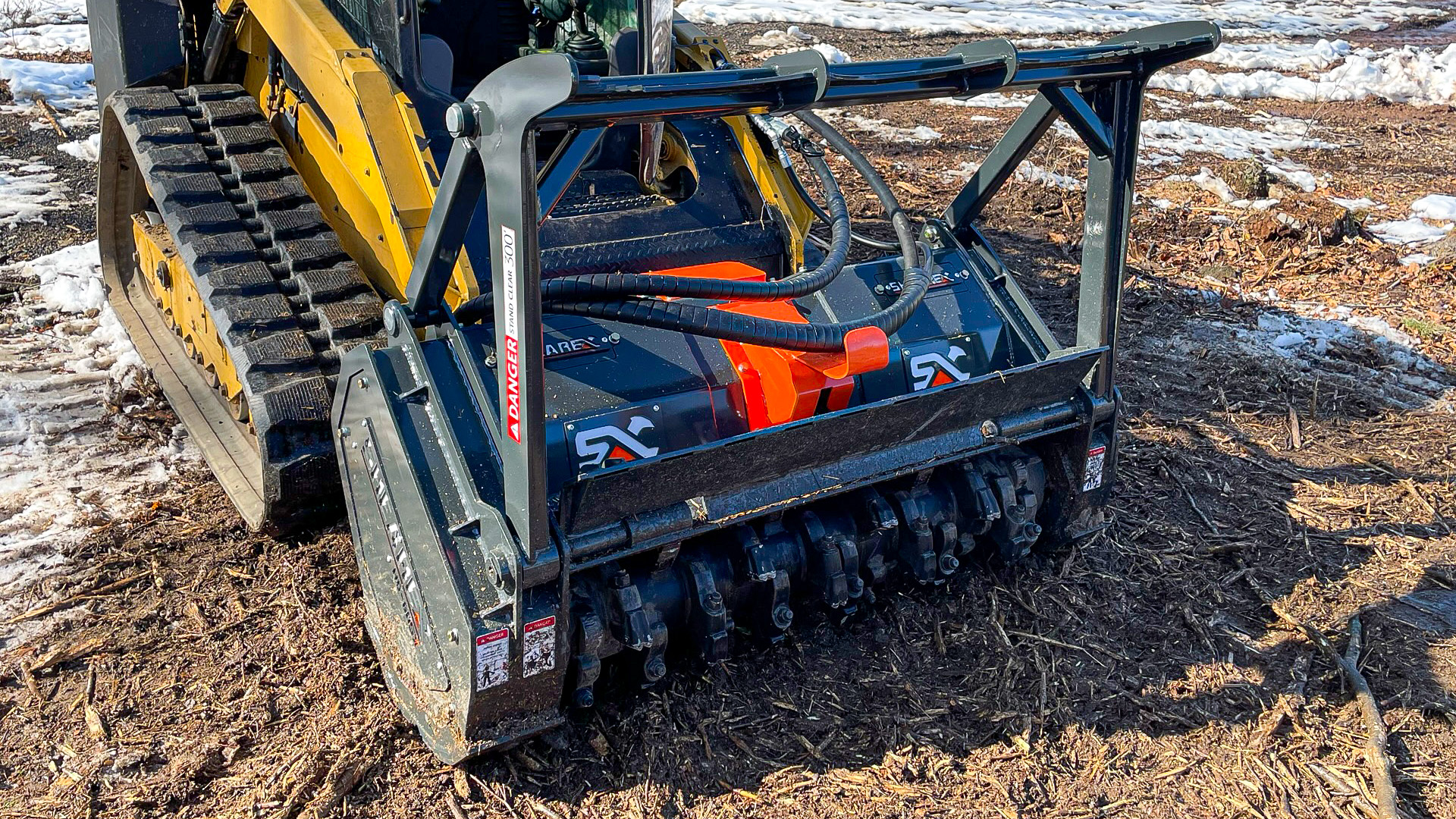 2- Shearex Solid Drum Frount Mount Mulcher